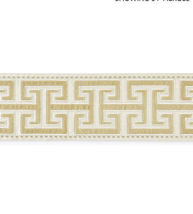 Scalamandre Luxor Velvet Tape Sand Trim Sample SCT33040003