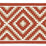 Scalamandre Medina Embroidered Tape Carnelian Trim Sample SCT33060003