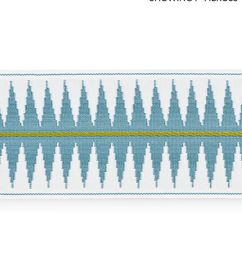 Scalamandre Soleil Tape Turquiose Trim Sample SCT33080003
