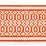Scalamandre Tulum Diamond Tape Coral Trim SCT33120003
