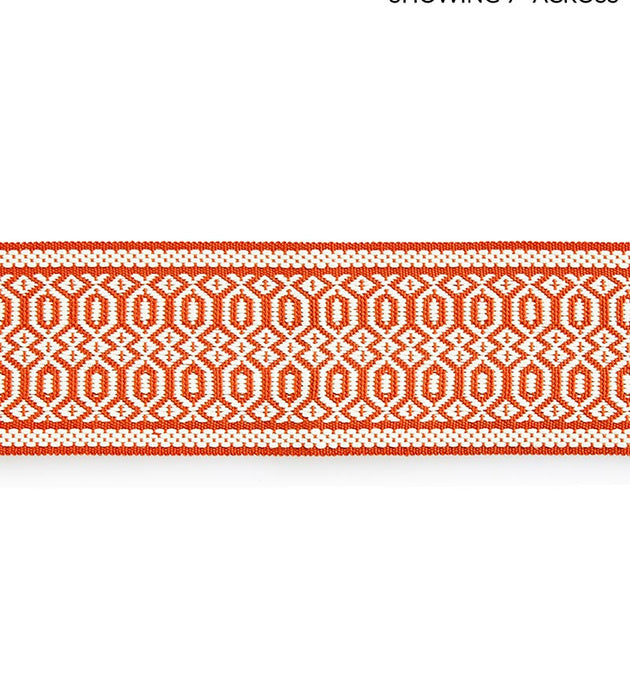 Scalamandre Tulum Diamond Tape Coral Trim SCT33120003