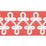 Scalamandre Empress Embroidered Tape Coral Trim Sample SCT33210003