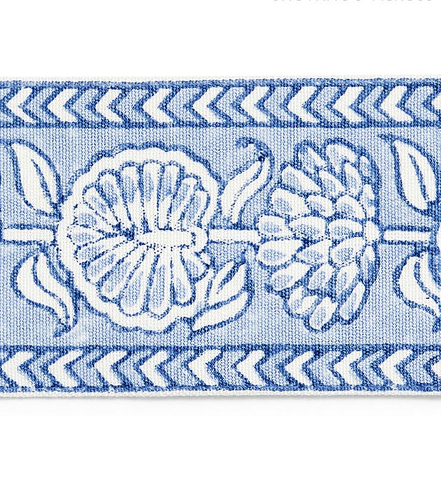Scalamandre Tulsi Block Print Tape Lakeside Trim Sample SCT33280003
