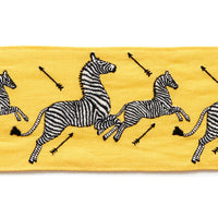 Scalamandre Zebras Embroidered Tape Yellow Trim SCT33320003