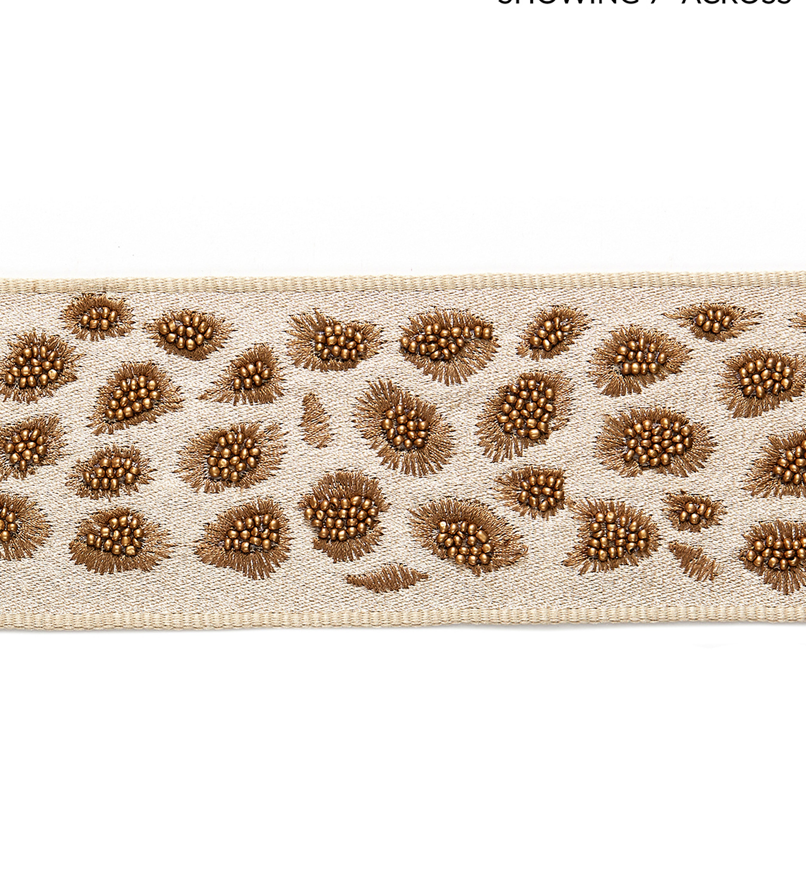 Scalamandre Catwalk Embellished Tape Desert Trimming Sample SCT33330003