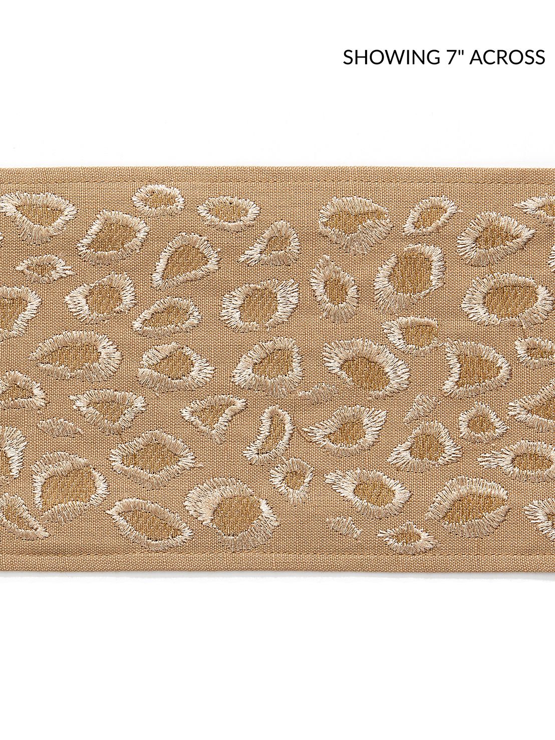 Scalamandre Catwalk Embroidered Tape Desert Trim Sample SCT33340003