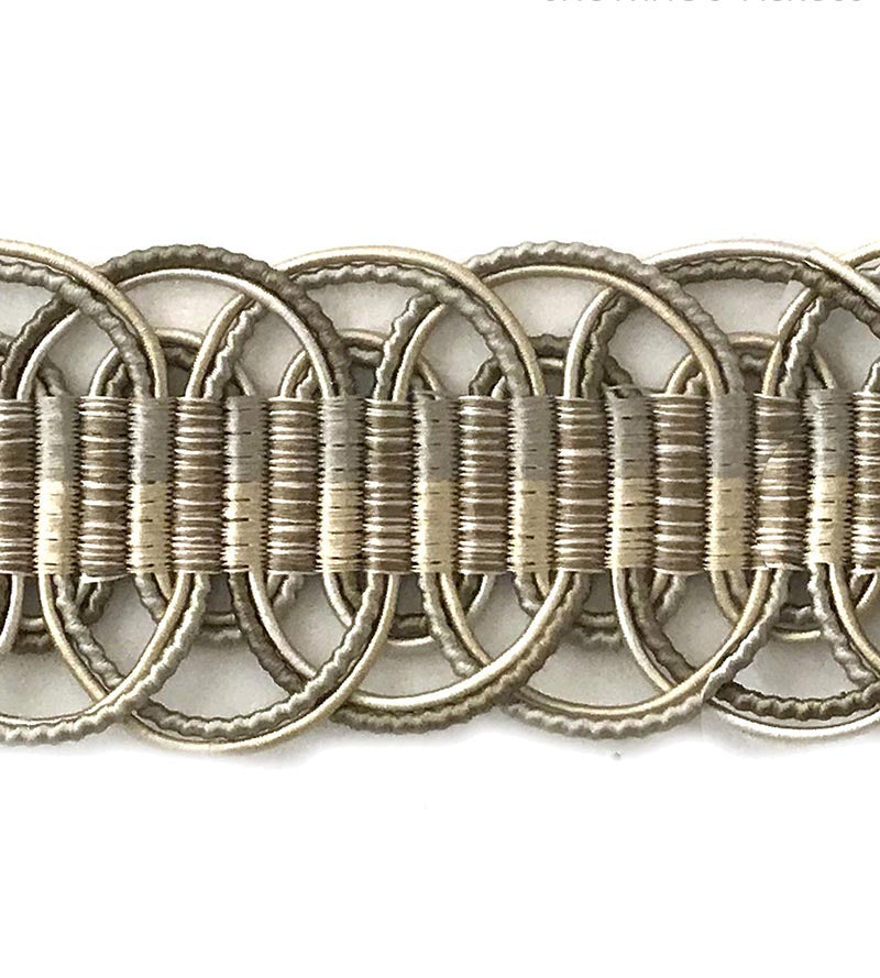 Scalamandre Le Mans Taupes Trim Sample SCV8750003