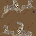 Scalamandre Zebras | Removable Safari Brown Wallpaper Sample SCWP81388PS0003