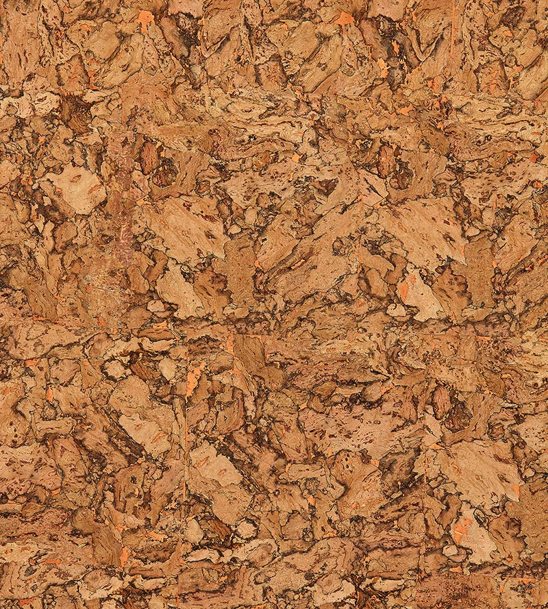 Scalamandre Cork Glimmer Natural & Copper Wallpaper SCWP883450003