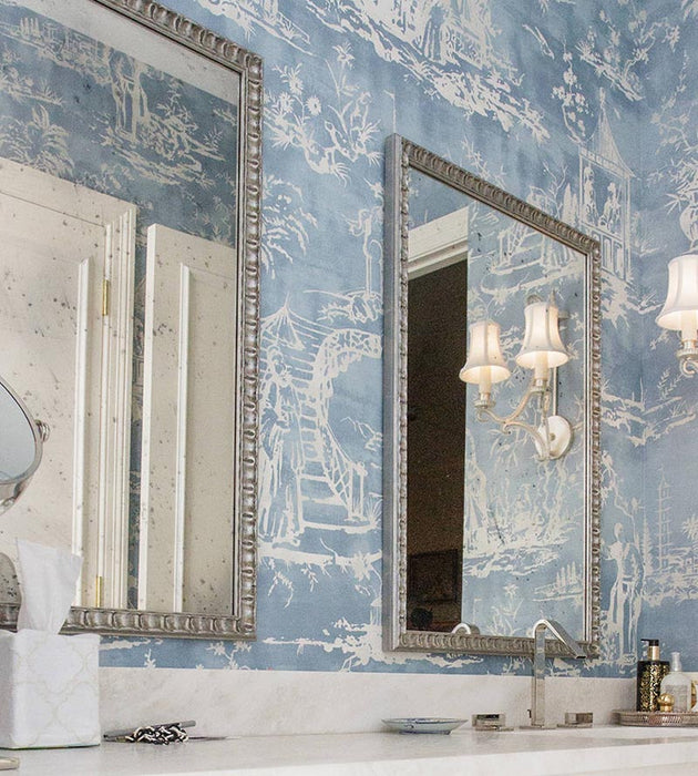 Scalamandre Summer Palace Sky Wallpaper Sample SCWP883570003