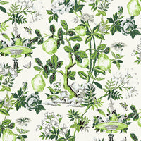 Scalamandre Shantung Garden Verdance Wallpaper SCWP883770003