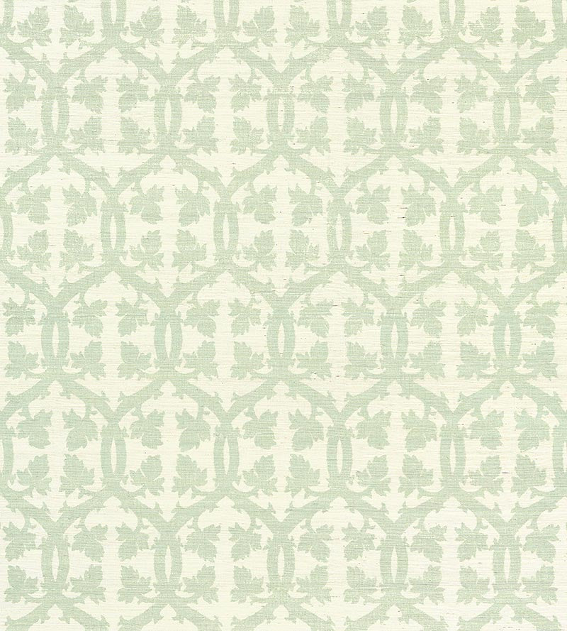 Scalamandre Falk Manor House Sisal Aquamarine Wallpaper Sample SCWP883790003