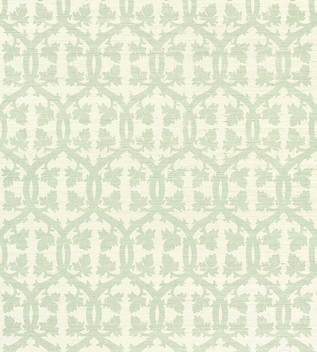Scalamandre Falk Manor House Sisal Aquamarine Wallpaper Sample SCWP883790003