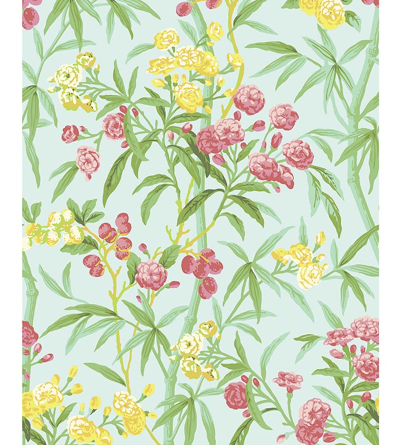 Scalamandre Lanai Passionfruit Wallpaper Sample SCWP884310003
