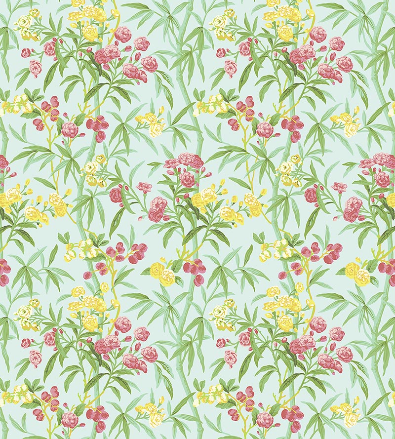 Scalamandre Lanai Passionfruit Wallpaper Sample SCWP884310003