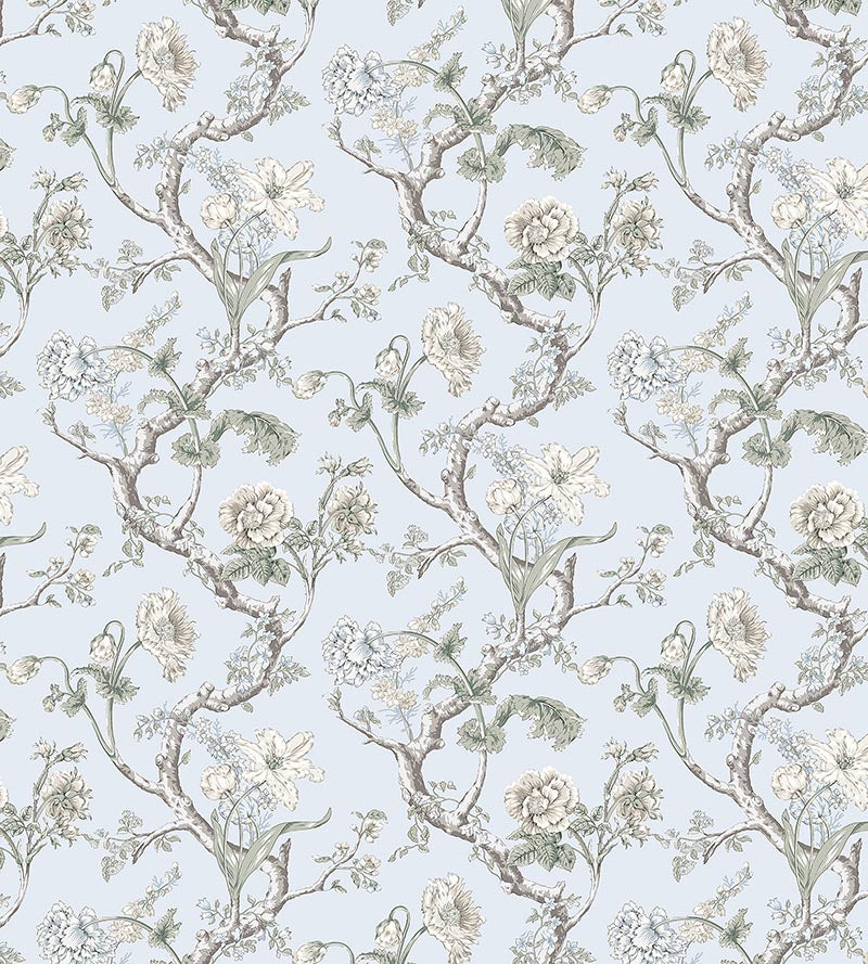 Scalamandre Andrew Jackson Floral Skylight Wallpaper SCWP884320003