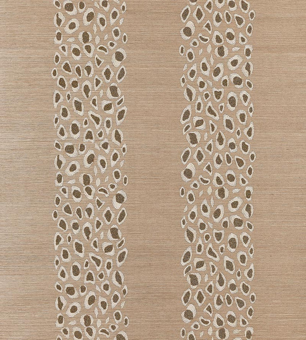 Scalamandre Catwalk Embellished Grasscloth Desert Wallpaper Sample SCWP884460003