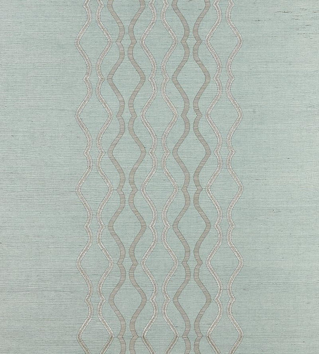 Scalamandre Valentina Embellished Sisal Seaglass Wallpaper Sample SCWP884470003