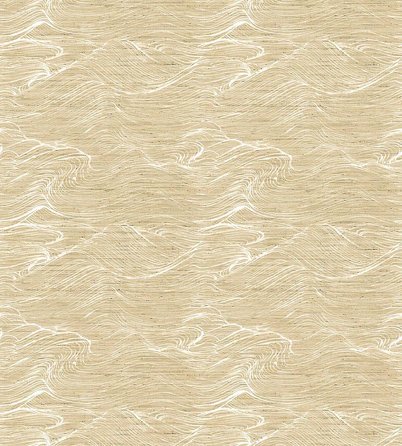 Scalamandre Shikoku Straw Wallpaper Sample SCWP884540003