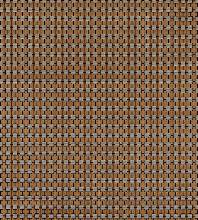 Scalamandre Tempo Bronze Wallpaper Sample SCWP884590003