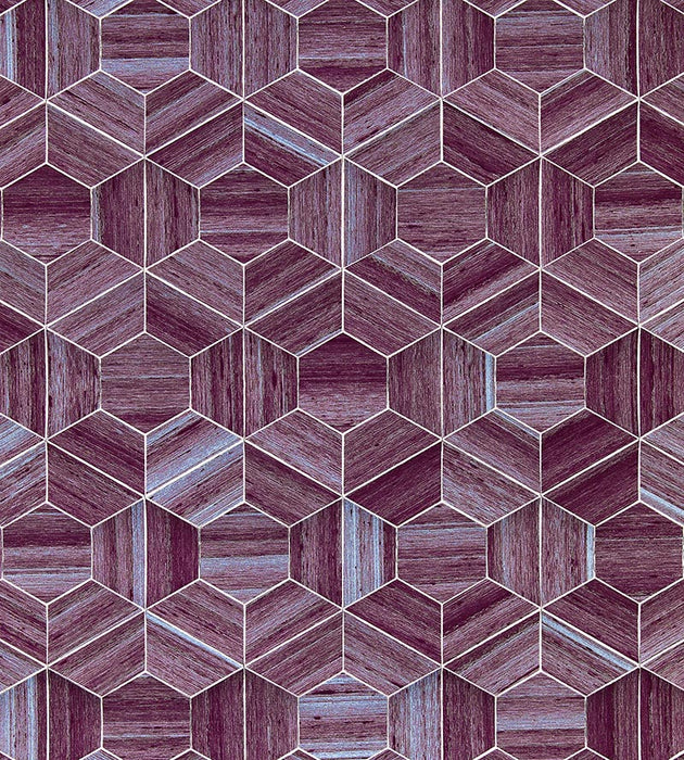 Scalamandre Hive - Slub Twilight Wallpaper SCWP884700003