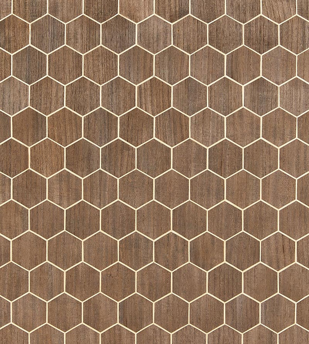 Scalamandre Andante Chocolate Wallpaper Sample SCWP884770003
