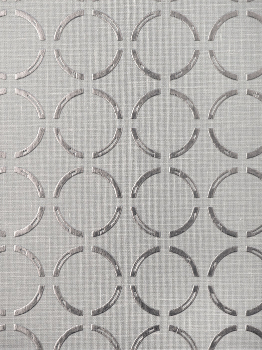 Scalamandre Caster Printed Wallcovering Silver Stone Wallpaper SCWP885430003