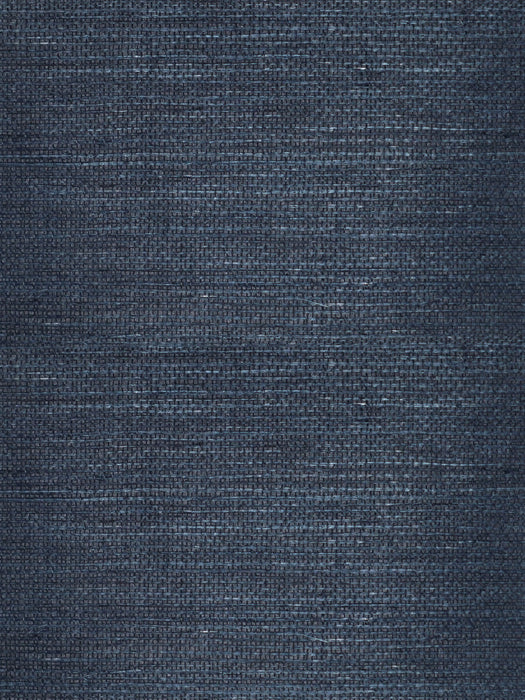 Scalamandre Taj Sisal - Ground Indigo Wallpaper SCWP88555G0003