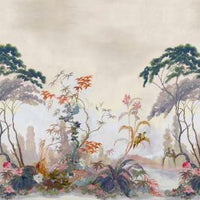 Scalamandre Vembanad Mural | 4 Panel Set Sunset Wallpaper SCWP885870003
