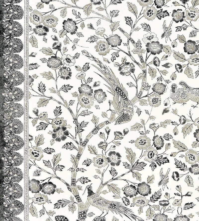 Scalamandre Anissa Print Truffle Fabric Sample SC166250004