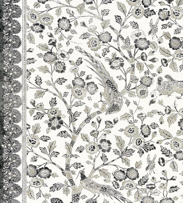 Scalamandre Anissa Print Truffle Fabric Sample SC166250004