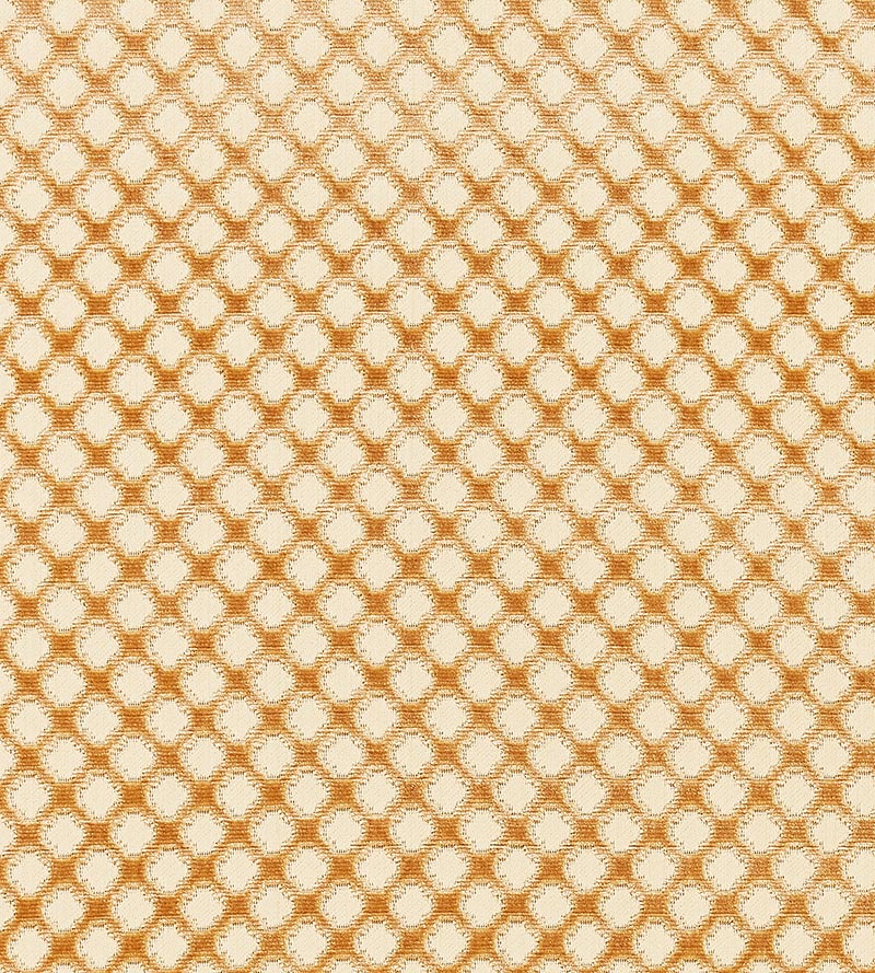 Scalamandre Pomfret Coffee On Beige Fabric Sample SC266920004