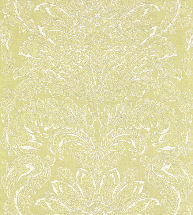 Scalamandre Carlotta Damask Peridot Fabric Sample SC270810004