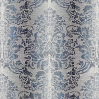 Scalamandre Sorrento Linen Damask Indigo Fabric SC270930004