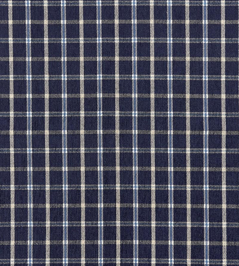 Scalamandre Bristol Plaid Navy Fabric Sample SC271210004