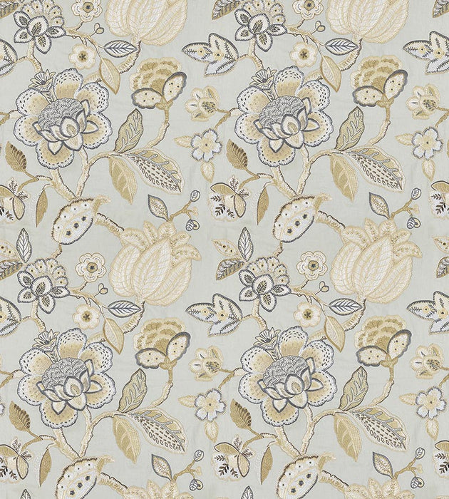 Scalamandre Coromandel Embroidery Mineral Fabric SC271260004