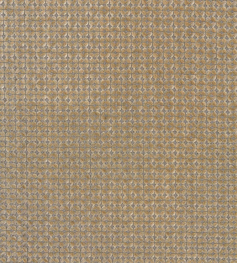 Scalamandre Floret Embroidery Smoky Quartz Fabric Sample SC271330004