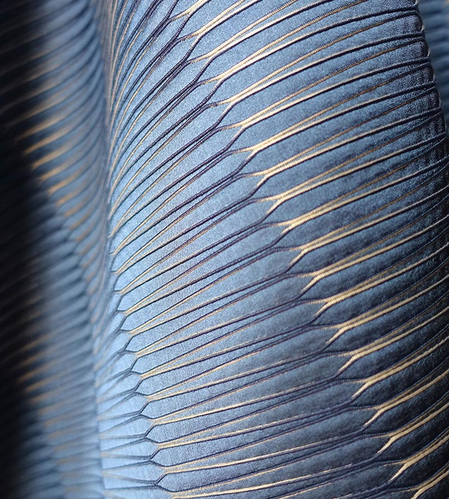 Scalamandre Wavelength Indigo Fabric Sample SC271410004