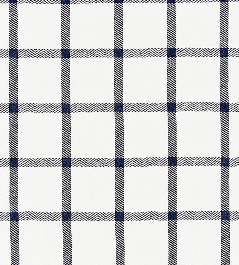 Scalamandre Wilton Linen Check Navy Fabric Sample SC271520004