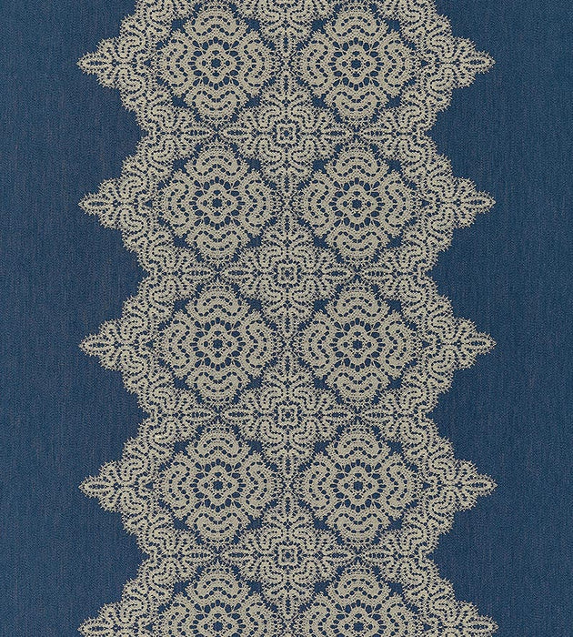 Scalamandre Josephine Indigo Fabric Sample SC271680004