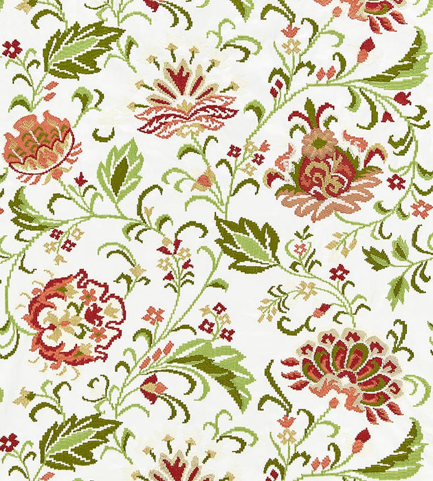 Scalamandre Delphine Embroidery Blossom Fabric Sample SC271730004
