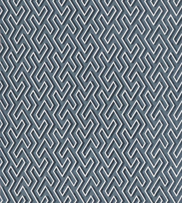 Scalamandre Maze Velvet Thunder Fabric SC272370004