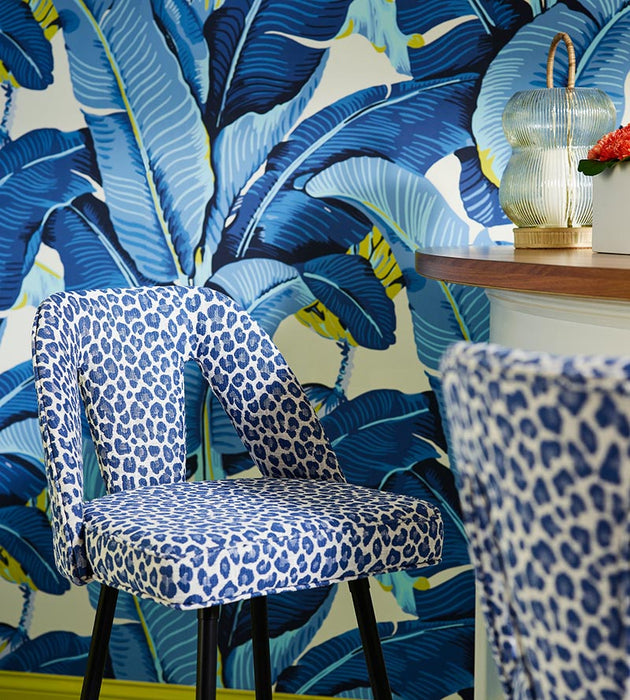 Scalamandre Backyard Bengal Cobalt Fabric SC273160004