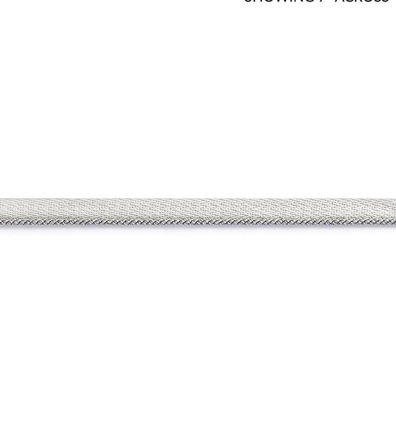 Scalamandre Tortola Twisted Cord Pearl Grey Trim Sample SCC3120004