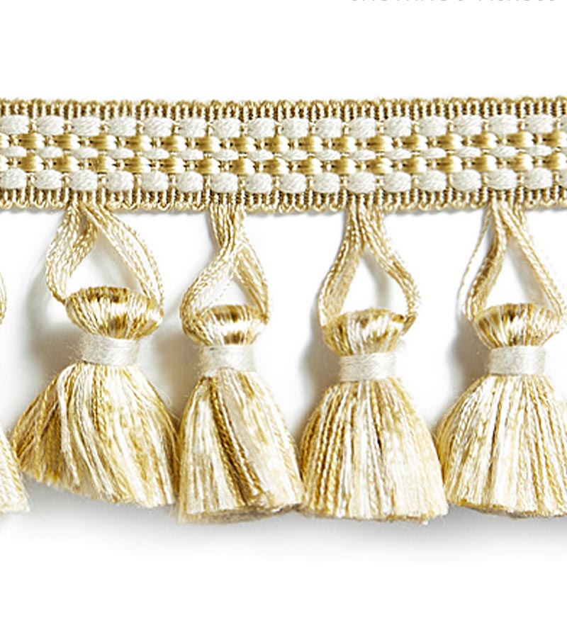 Scalamandre Plaza Tassel Fringe Sunlight Trim Sample SCFT15050004