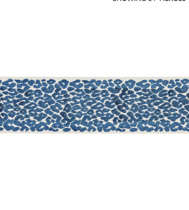 Scalamandre Leopard Velvet Tape Indigo Trim SCT32770004