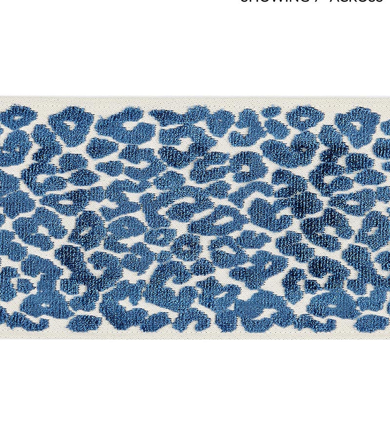 Scalamandre Leopard Velvet Tape Indigo Trim SCT32770004