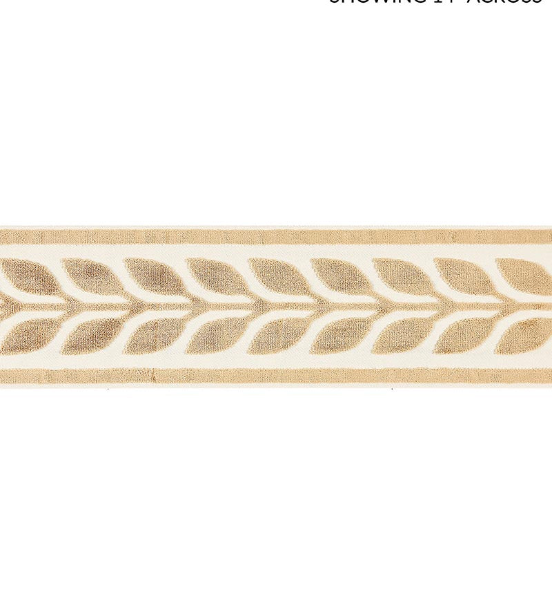 Scalamandre Vigne Velvet Tape Camel Trim Sample SCT32780004