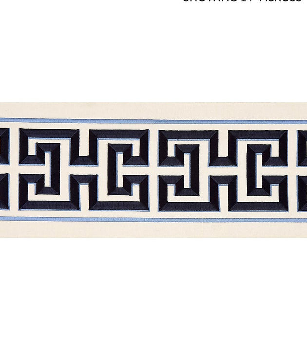 Scalamandre Imperial Embroidered Tape Navy Trim SCT32800004