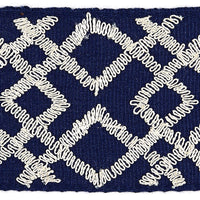 Scalamandre Lattice Tape Indigo Trim SCT32950004